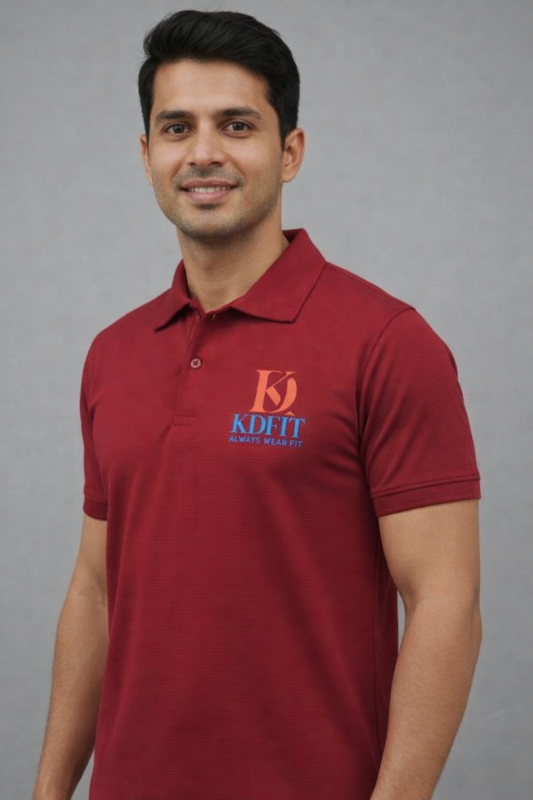 KDFIT Polo Red T-Shirt